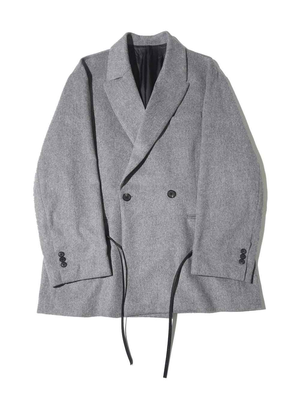 stein ベルベットジャケット stein(シュタイン)/NO COLLAR BELTED JACKET/Black 通販