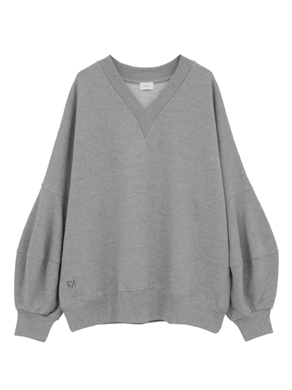 トップス manoko11 SALE】MANOF(マノフ) VOLUME SLEEVE LOGO SWEAT - COLDBECK ONLINE
