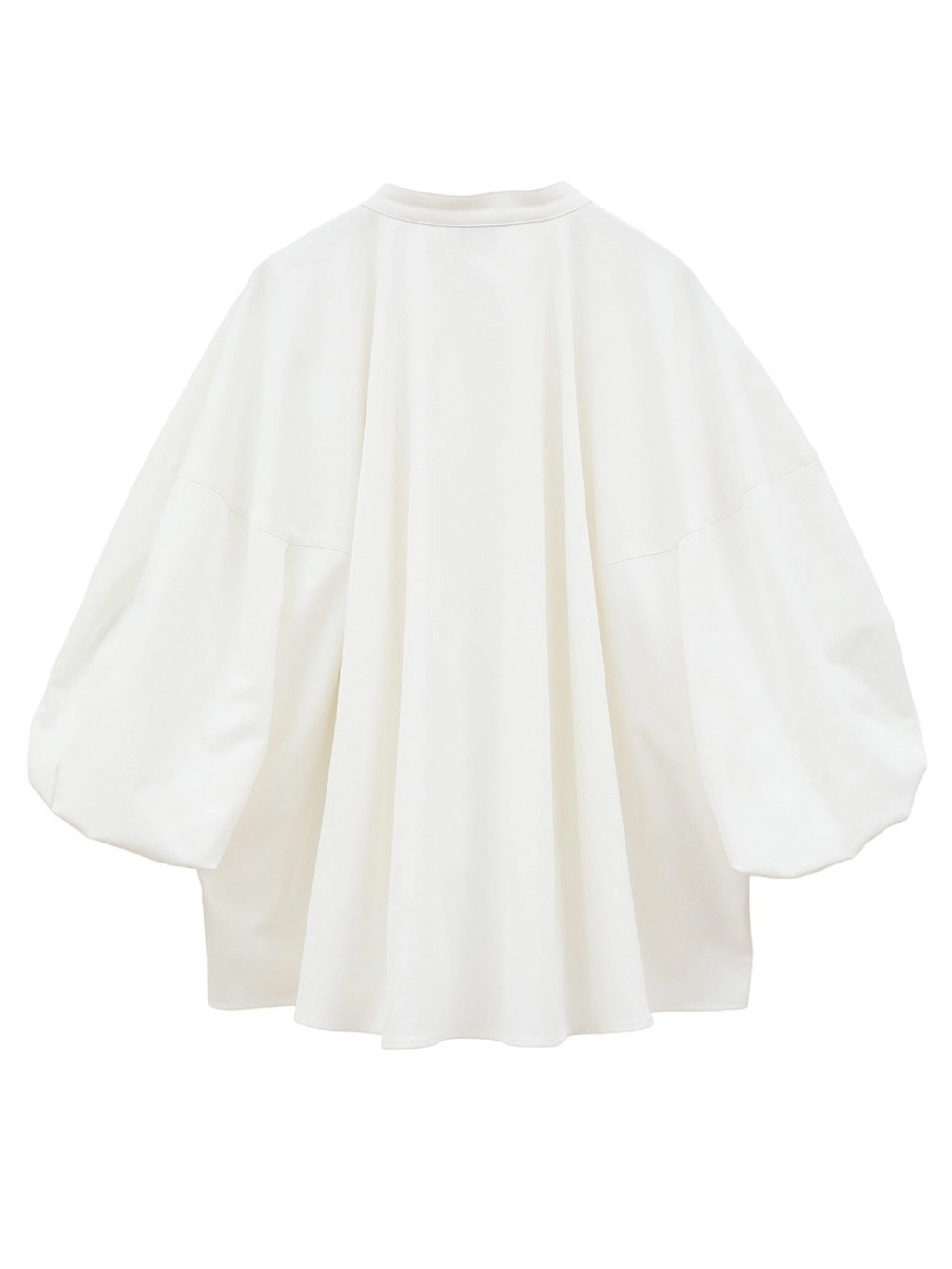 CLANE(クラネ) VOLUME SLEEVE STAND NECK SHIRTS