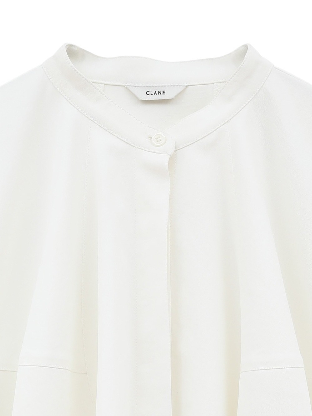CLANE(クラネ) VOLUME SLEEVE STAND NECK SHIRTS