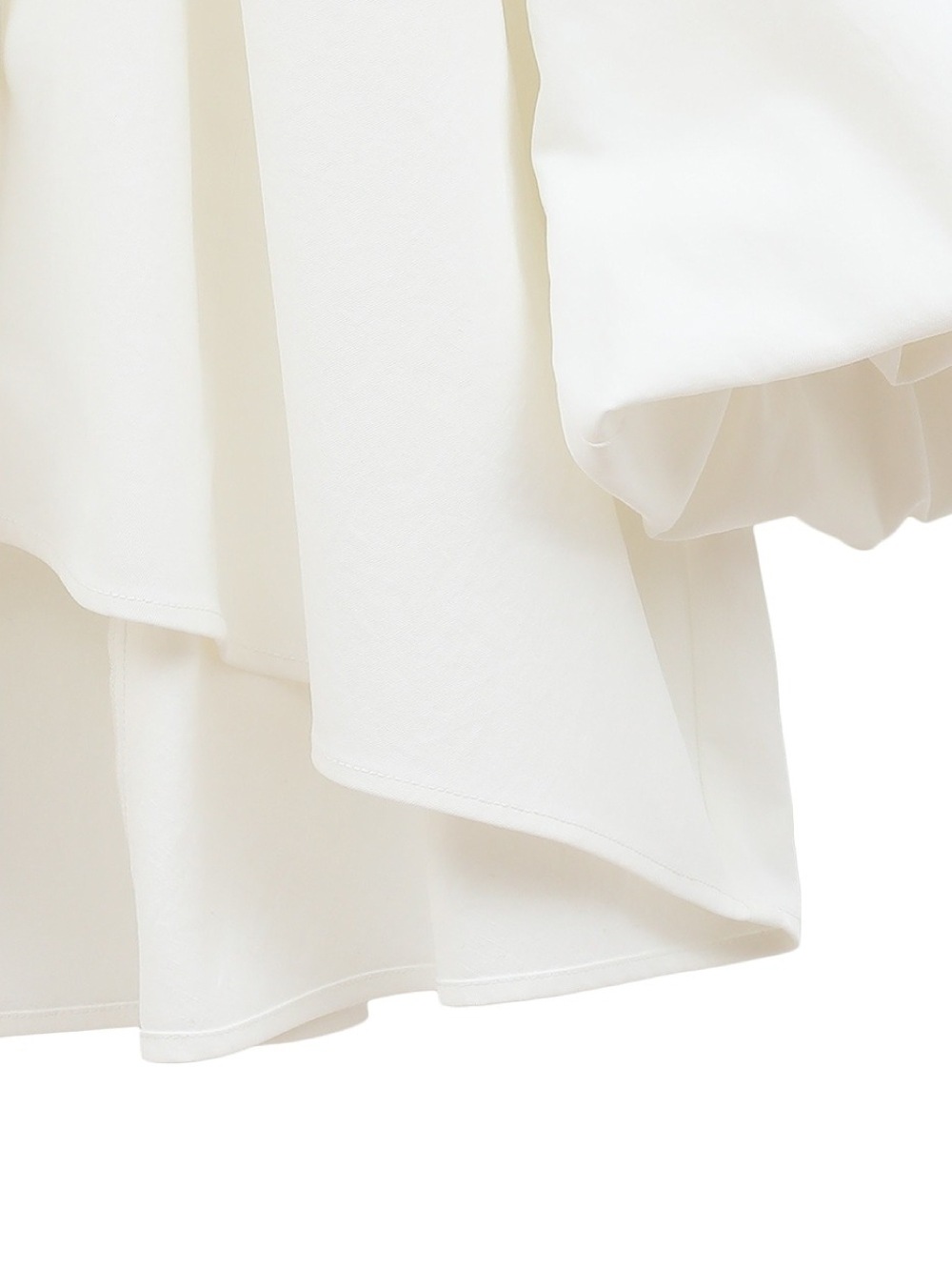 CLANE(クラネ) VOLUME SLEEVE STAND NECK SHIRTS
