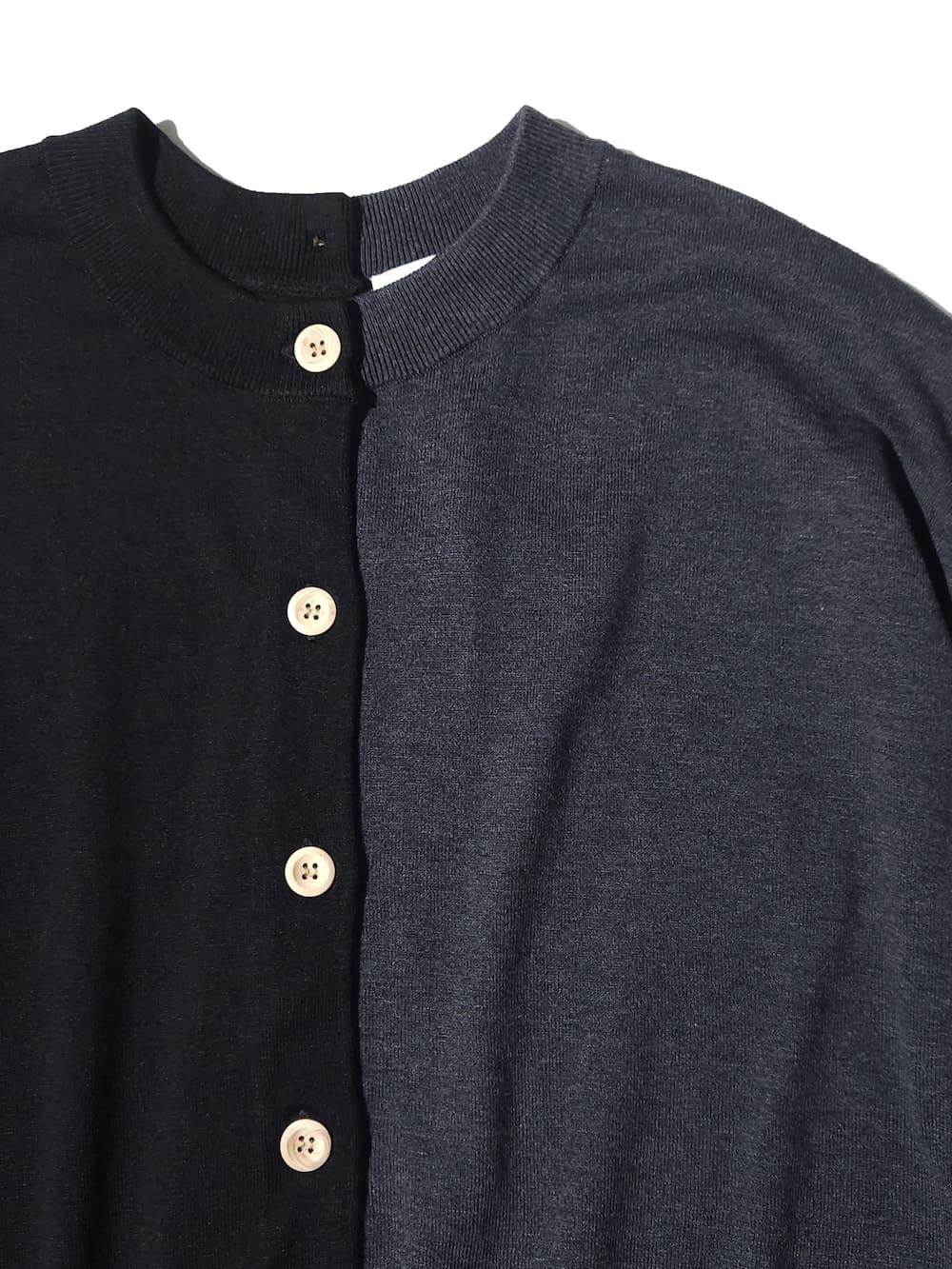 ENFOLD(ե) BICOLOR CARDIGAN