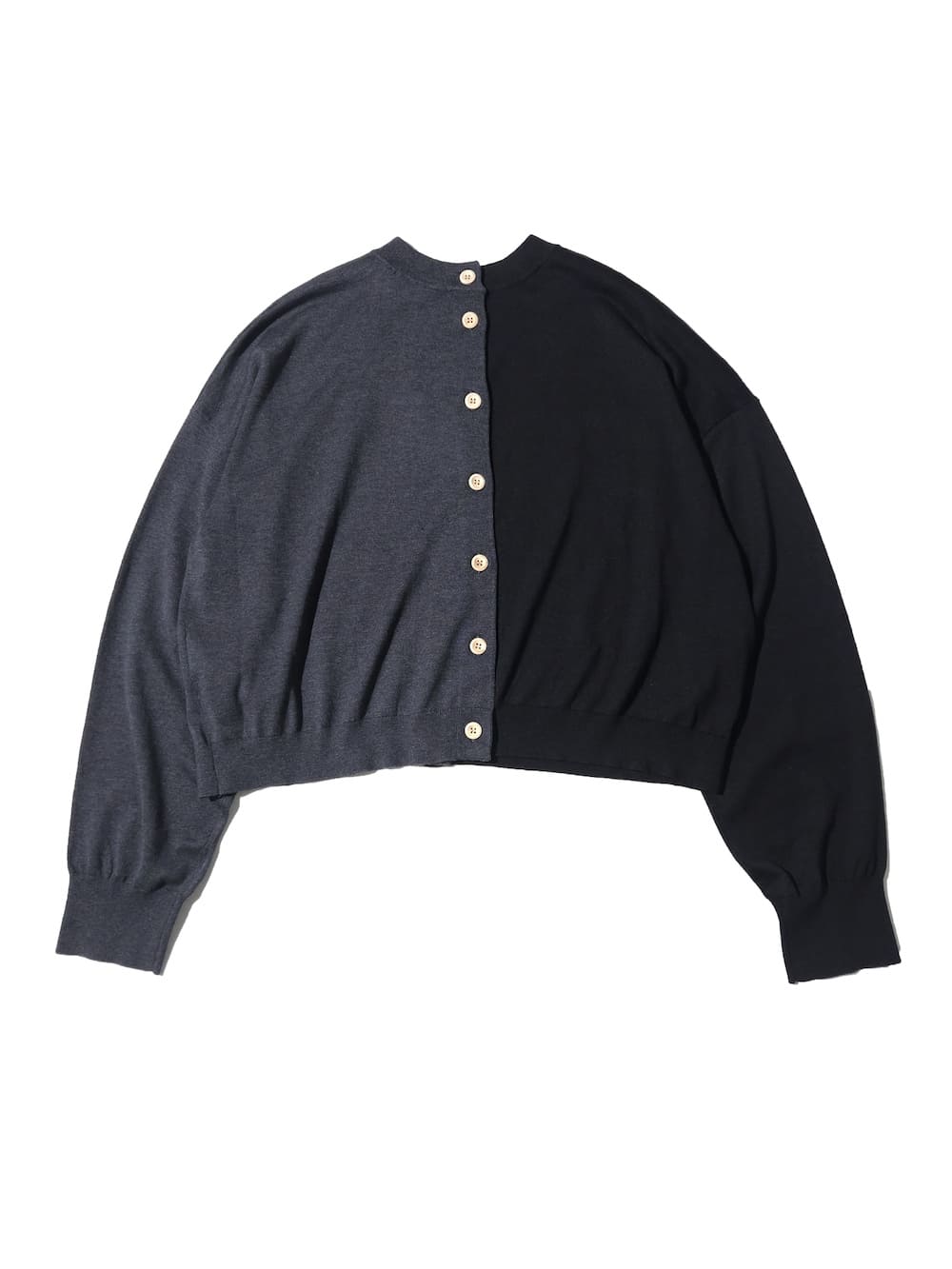 ENFOLD(ե) BICOLOR CARDIGAN