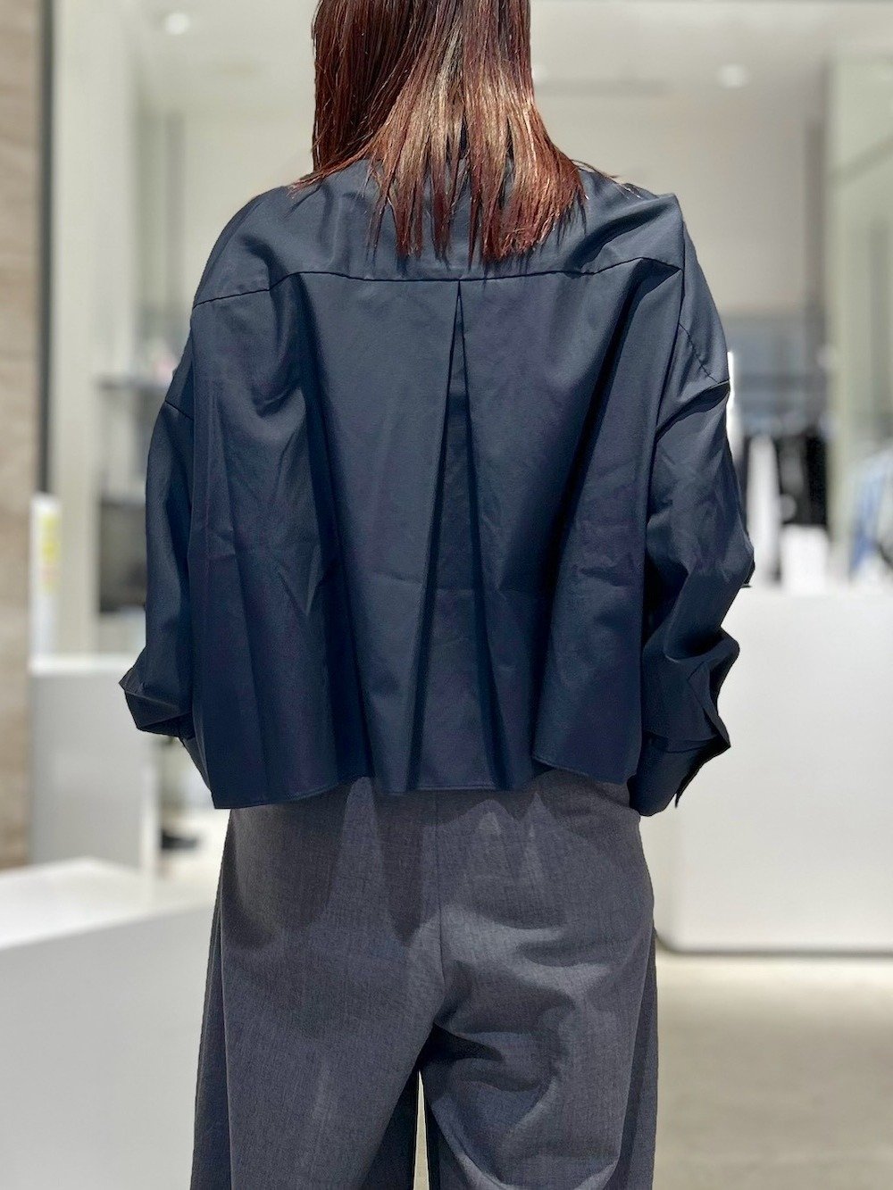 ENFOLD(エンフォルド) TUCK WIDE SHIRT
