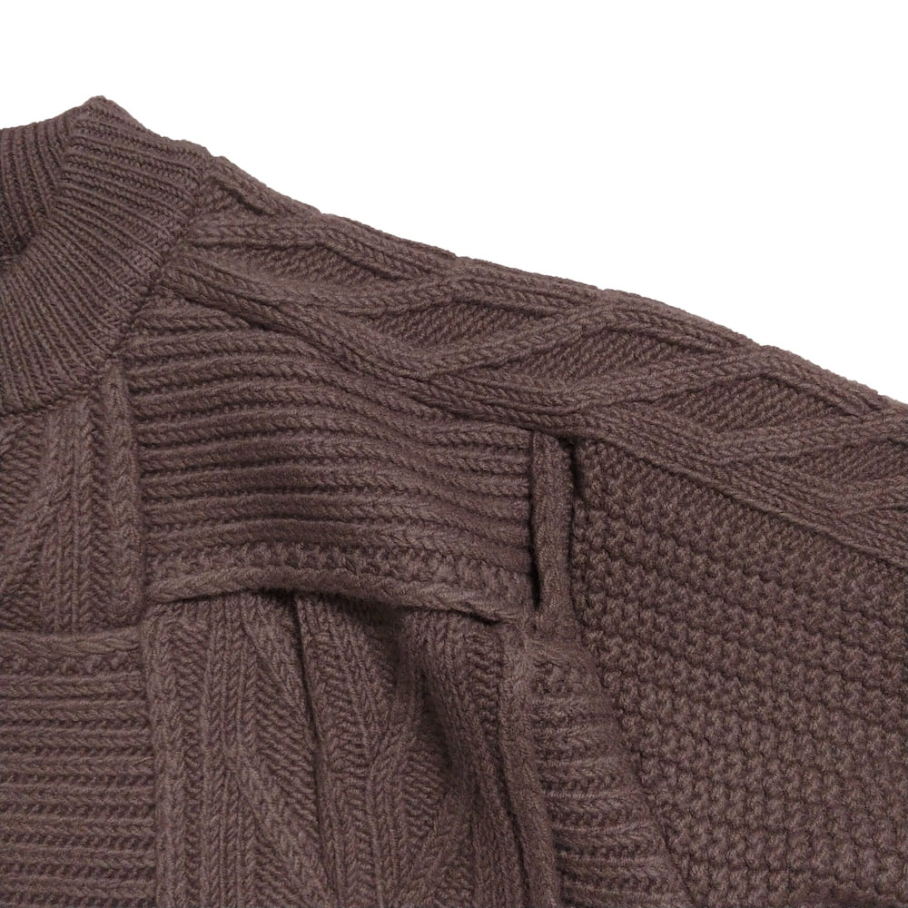 YOKE(ヨーク) CROSSING CABLE CREW NECK KNIT - COLDBECK ONLINE