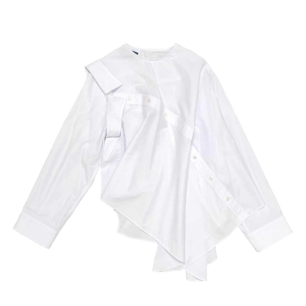 SALE】kolor(カラー) ポリエステルコットンブロード変形シャツ