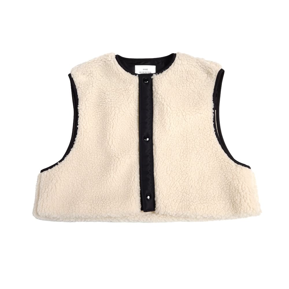 【HYKE(ハイク)】FAUX SHEARING VEST HYKE(ハイク) FAUX SHEARING VEST - COLDBECK ONLINE(コール