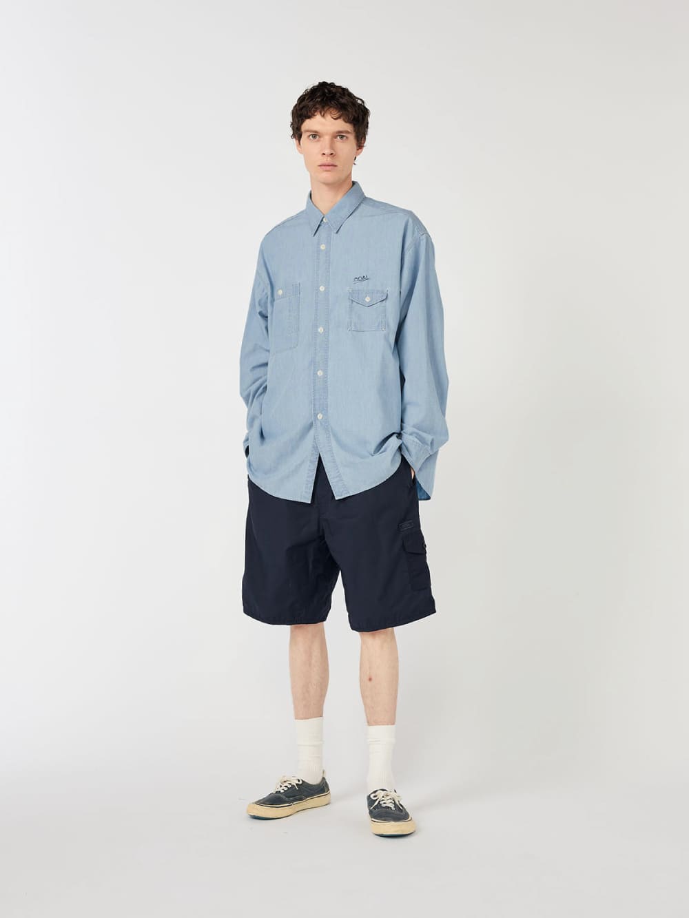 nanamica(ナナミカ) Regular Collar Chambray Shirt