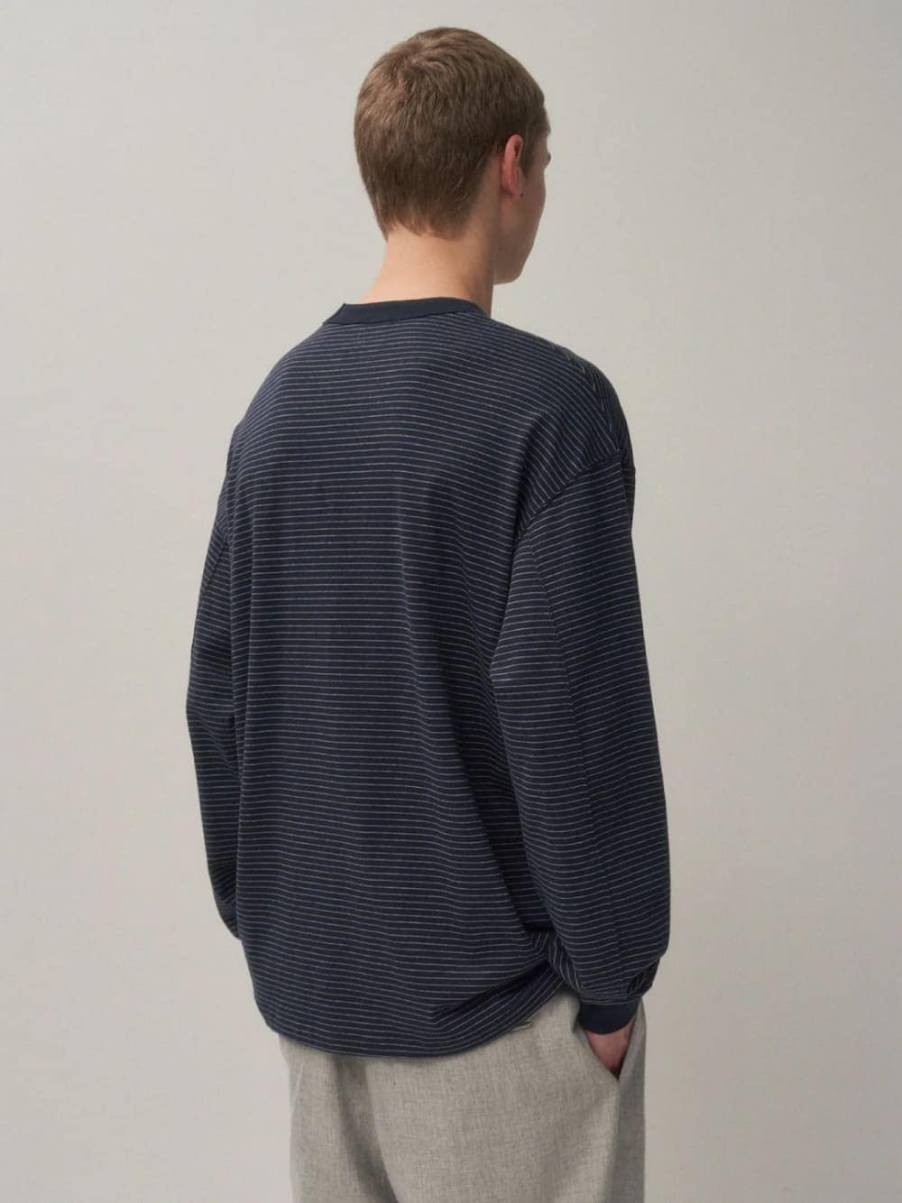 ATON(エイトン) SUVIN DOUBLE JERSEY CREW NECK PULLOVER - COLDBECK