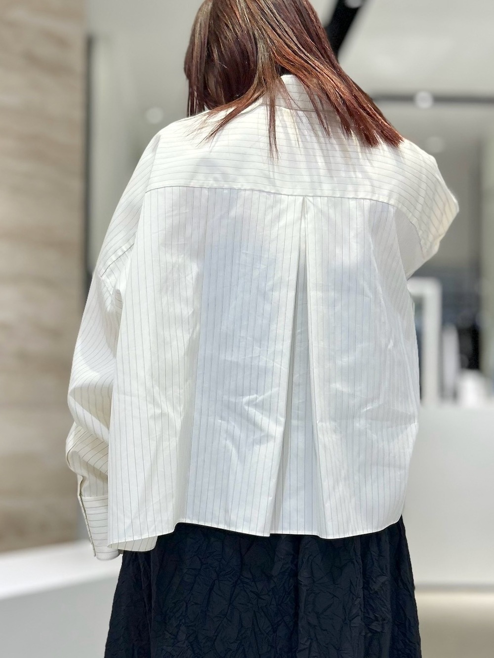 ENFOLD(エンフォルド) TUCK WIDE SHIRT