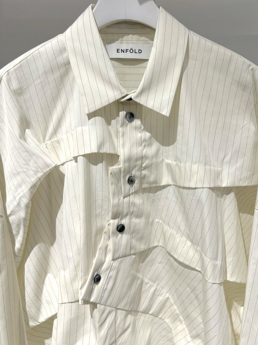 ENFOLD(エンフォルド) TUCK WIDE SHIRT