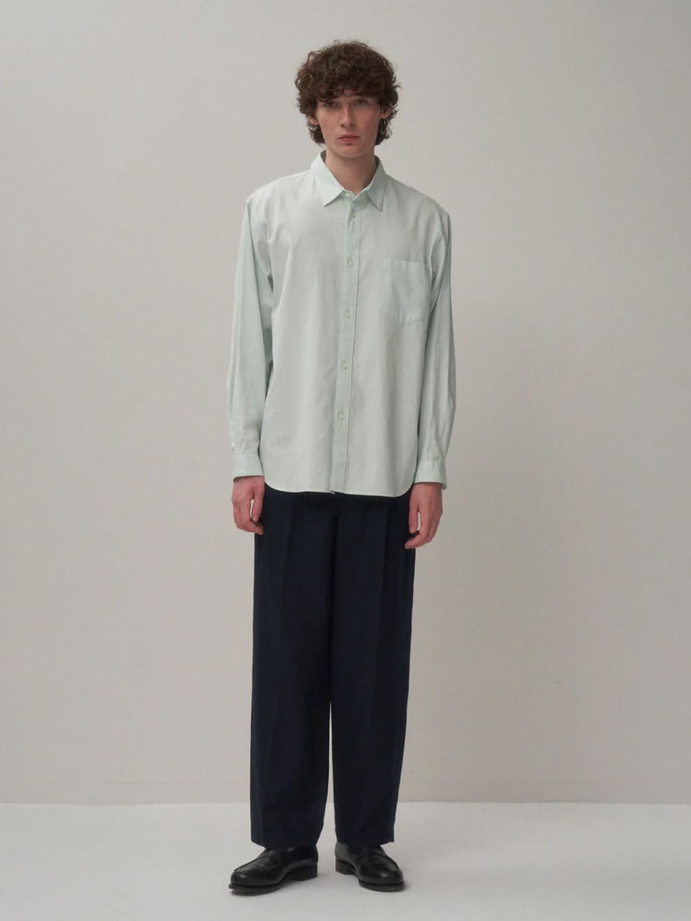 ATON(エイトン) WASHER OXFORD LOOSE FIT SHIRT - COLDBECK ONLINE