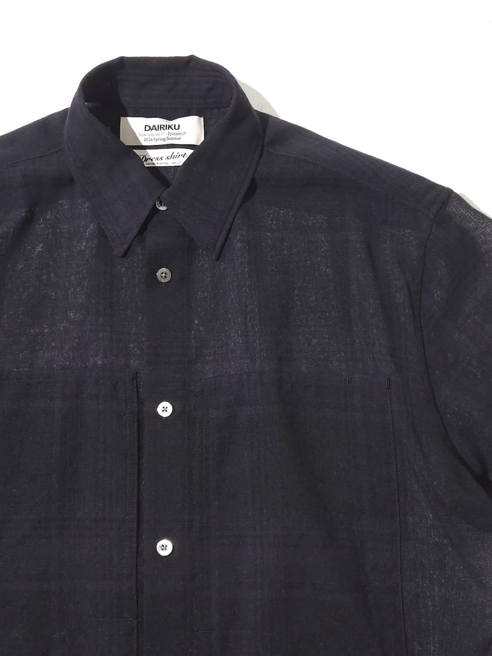SALE】DAIRIKU(ダイリク) Wool Check W-Pkt Dress HS Shirt - COLDBECK