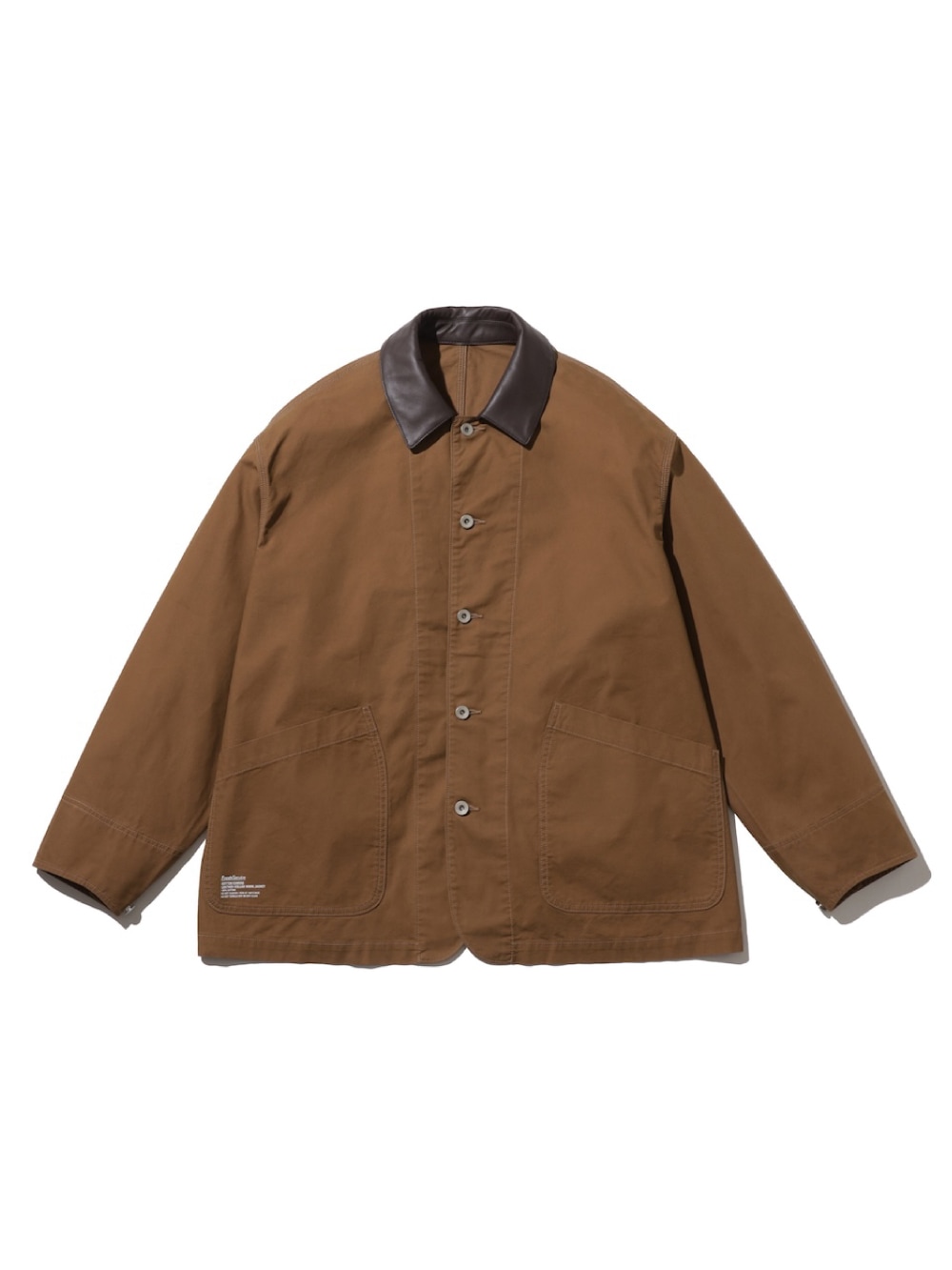 ジャケット・アウター cotton work jacket FreshService(フレッシュサービス) COTTON CANVAS LEATHER COLLAR WORK