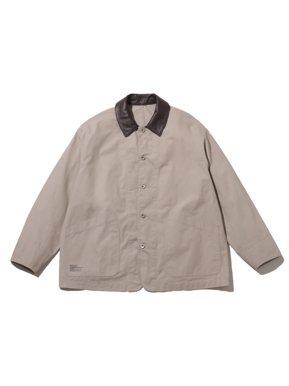FreshService(フレッシュサービス) COTTON CANVAS LEATHER COLLAR WORK