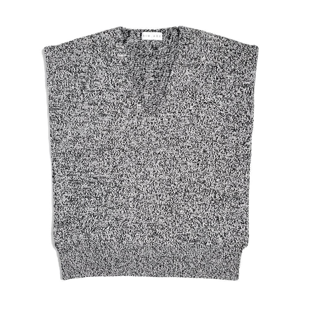 RIM.ARK(リムアーク) Melange knit vest