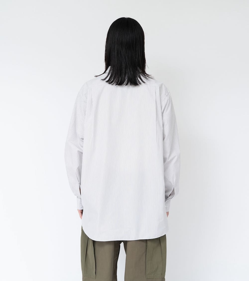 nanamica(ナナミカ) Regular Collar Stripe Wind Shirt - COLDBECK