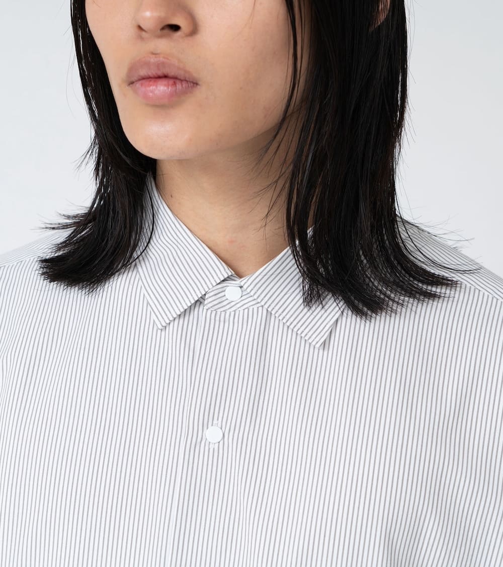 nanamica(ナナミカ) Regular Collar Stripe Wind Shirt