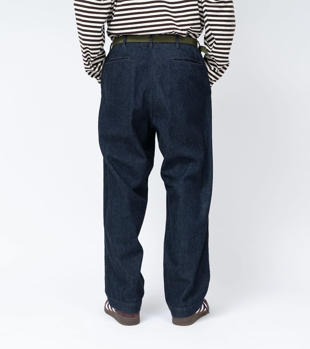 パンツ nanamica Wide Denim Pants nanamica - Wide Denim Pants / LI(Light Indigo) | Stripe