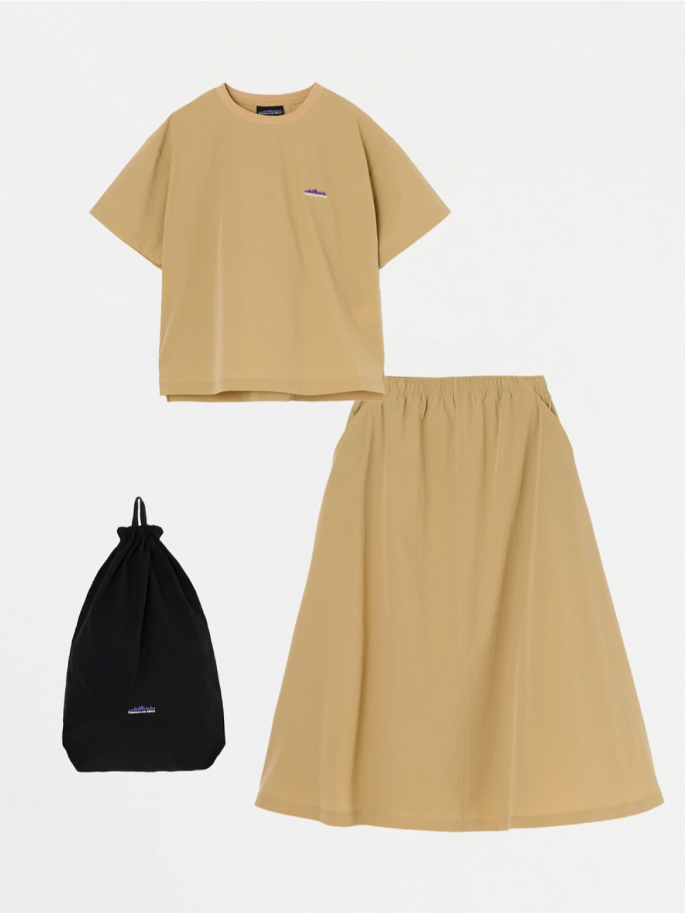 【SALE】THOUSAND MILE(サウザンドマイル) SHORT SLEEVE T-SHIRT & SKIRT SET