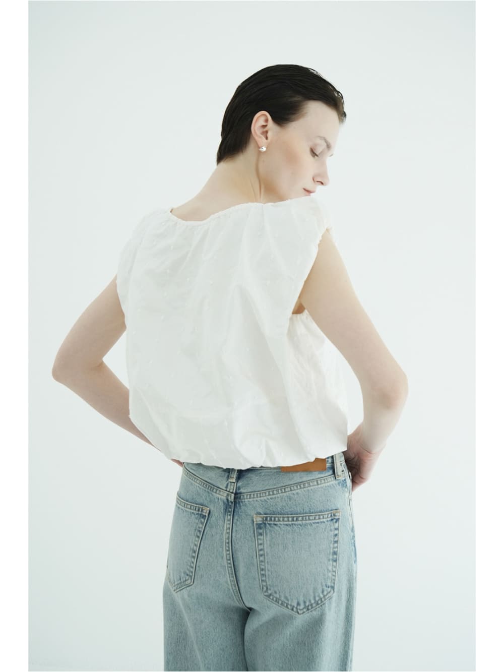 CLANE(クラネ) W FACE DOT SLEEVELESS RIBBON TOPS - COLDBECK ONLINE