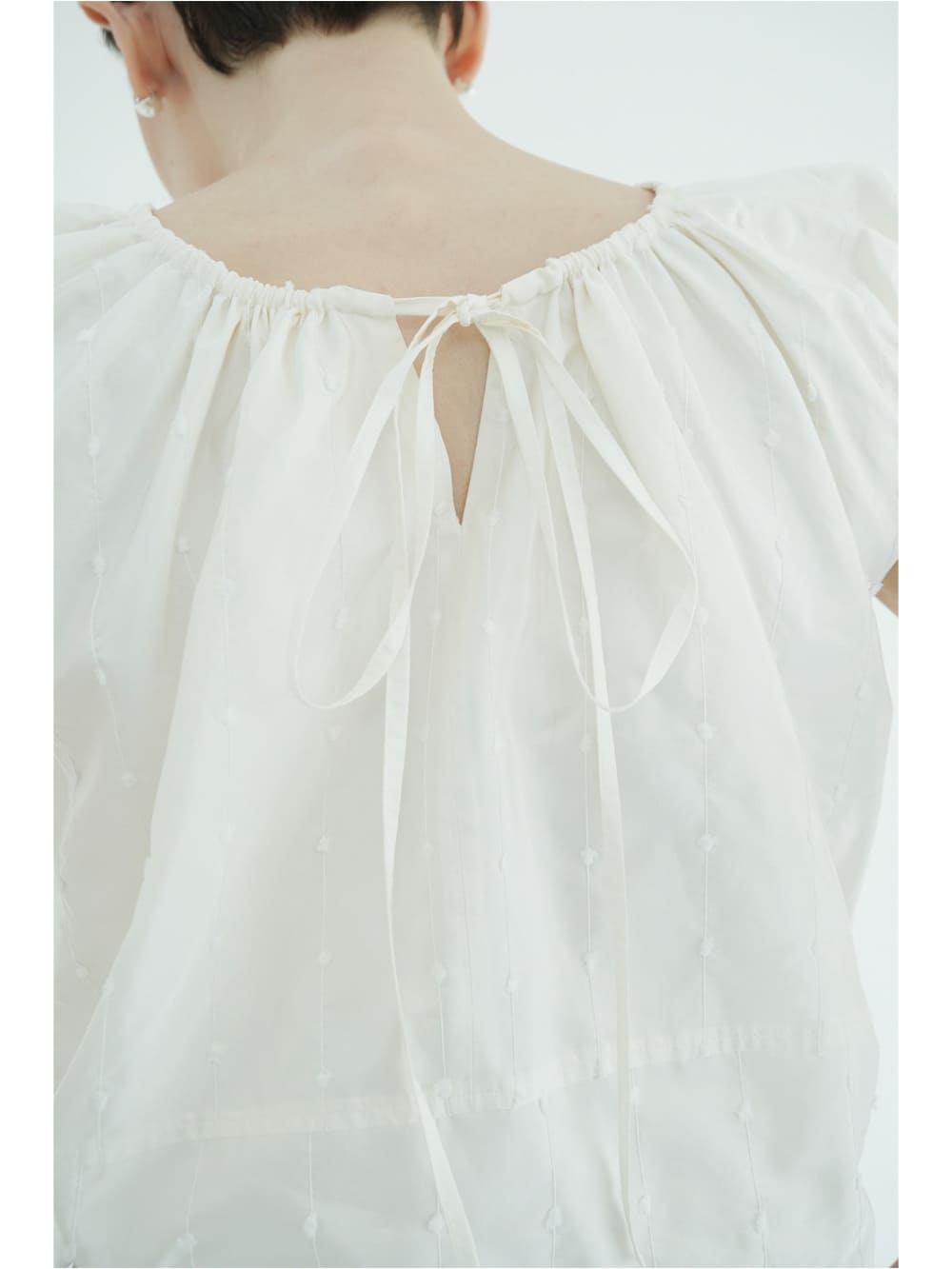 CLANE(クラネ) W FACE DOT SLEEVELESS RIBBON TOPS - COLDBECK ONLINE