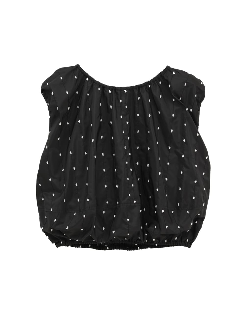 CLANE(クラネ) W FACE DOT SLEEVELESS RIBBON TOPS - COLDBECK ONLINE