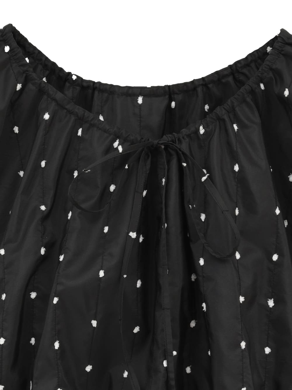 CLANE(クラネ) W FACE DOT SLEEVELESS RIBBON TOPS - COLDBECK ONLINE