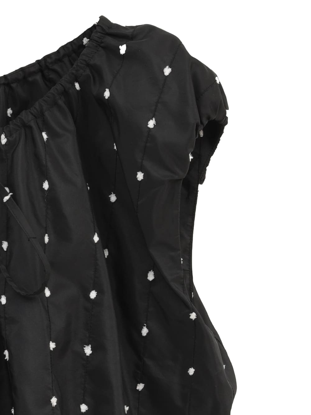 CLANE(クラネ) W FACE DOT SLEEVELESS RIBBON TOPS - COLDBECK ONLINE