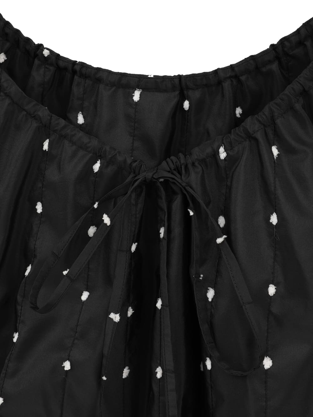CLANE(クラネ) W FACE DOT SLEEVELESS RIBBON TOPS - COLDBECK ONLINE
