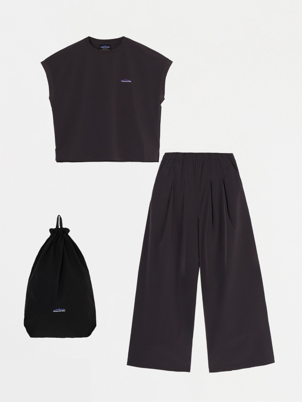 THOUSAND MILE(サウザンドマイル) FRENCH SLEEVE SHIRT & WIDE PANTS SET