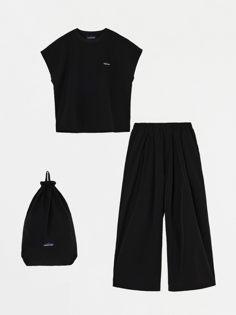 THOUSAND MILE(サウザンドマイル) FRENCH SLEEVE SHIRT & WIDE PANTS SET