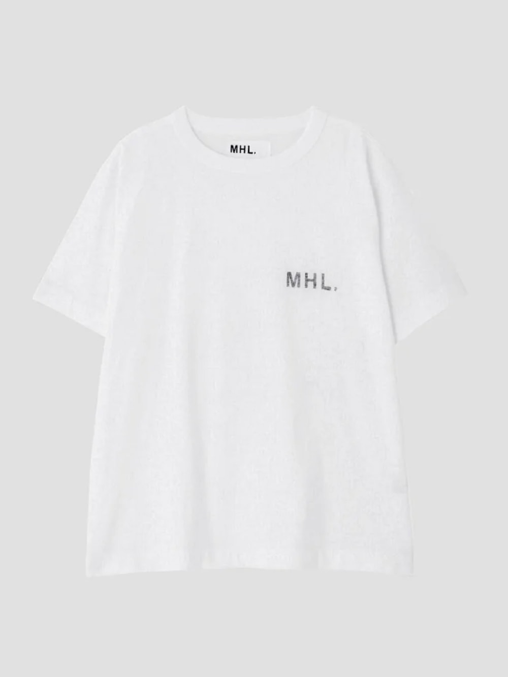 MHL.(エムエイチエル) FADED PRINTED COTTON JERSEY T-SHIRTS