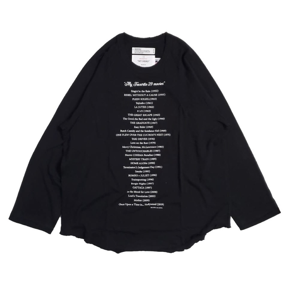 DAIRIKU(ꥯ) "My Favorite Movies" Big Raglan Tee