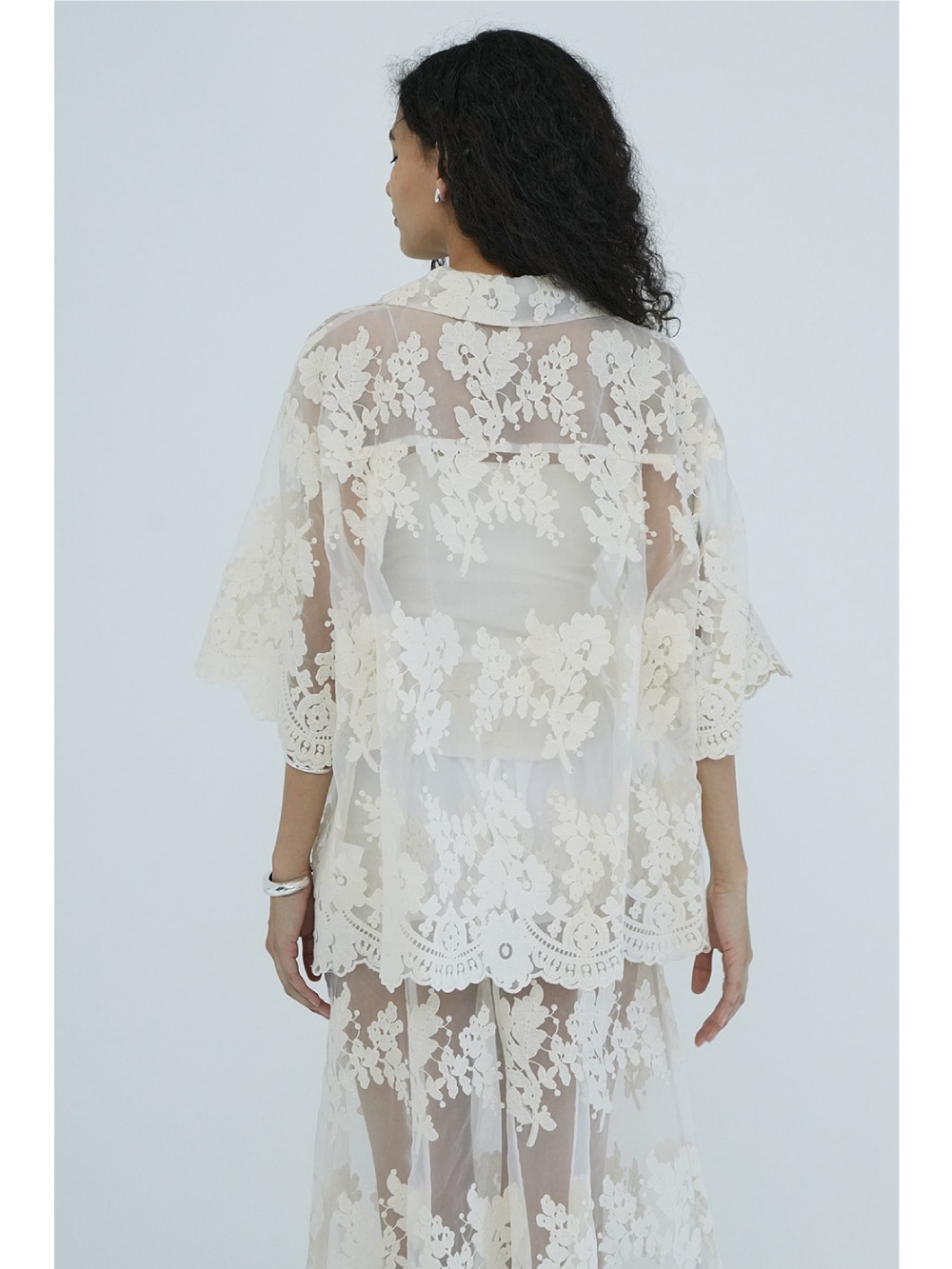 CLANE(クラネ) SHEER FLOWER LACE SHIRTS - COLDBECK ONLINE