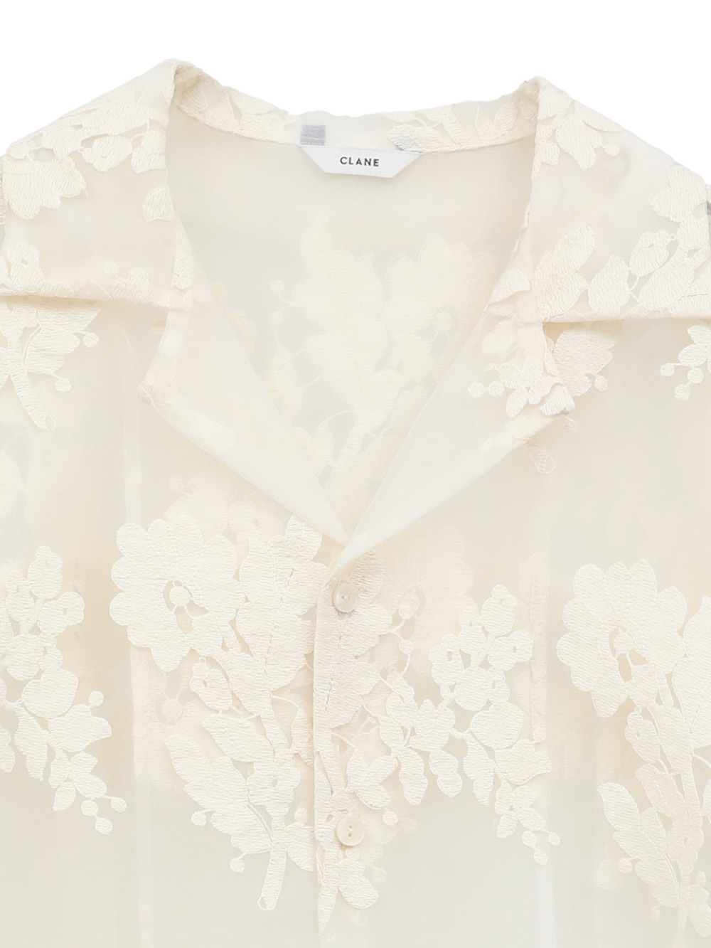 CLANE(クラネ) SHEER FLOWER LACE SHIRTS - COLDBECK ONLINE