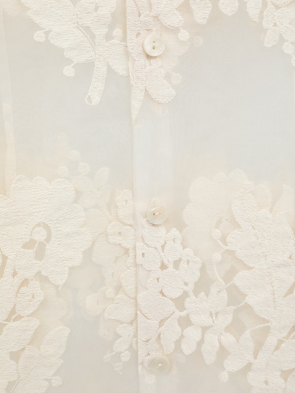 トップス CLANE SHEER FLOWER LACE SHIRTS CLANE(クラネ) SHEER FLOWER LACE SHIRTS - COLDBECK ONLINE