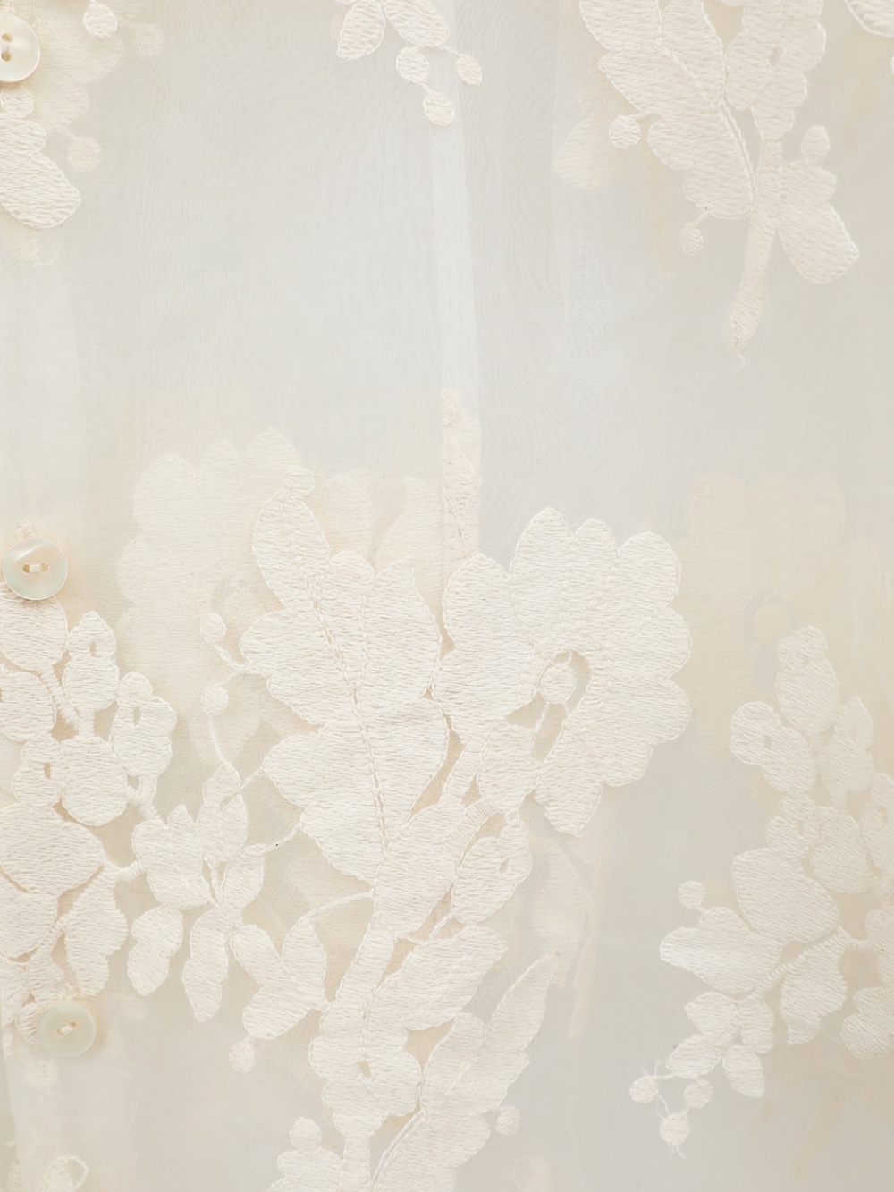 CLANE(クラネ) SHEER FLOWER LACE SHIRTS - COLDBECK ONLINE