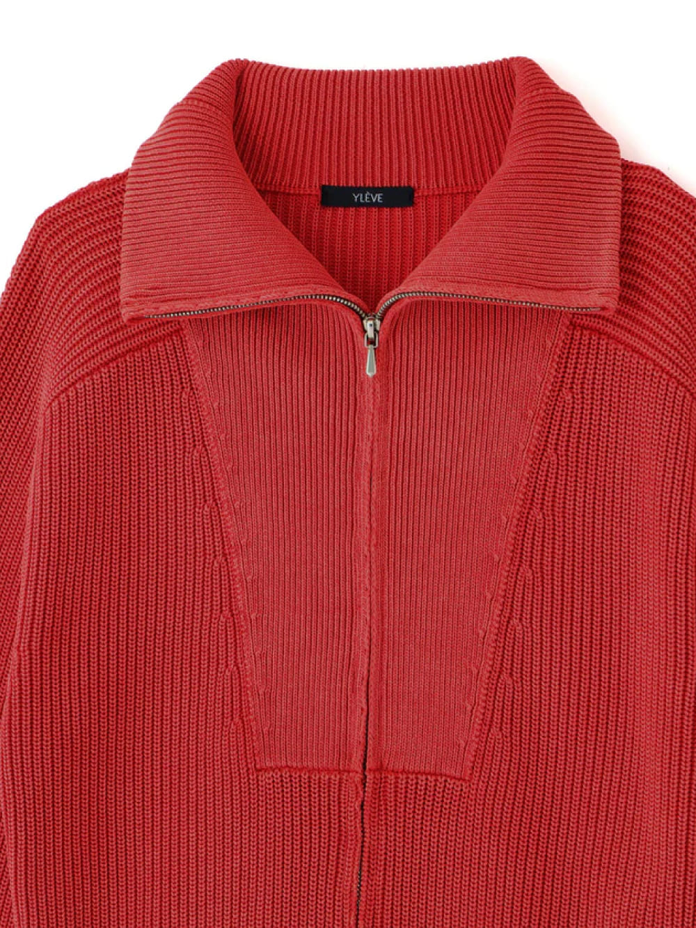 YLEVE(イレーヴ) FADED STONEWASH KNIT ZIP PULLOVER - COLDBECK