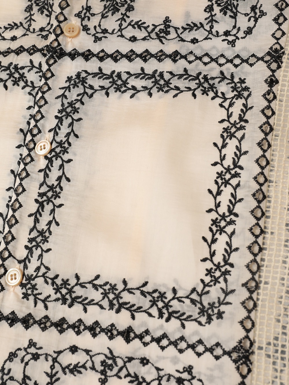 CLANE(クラネ) EMBROIDERY LACE BOX SHIRTS - COLDBECK ONLINE（コール