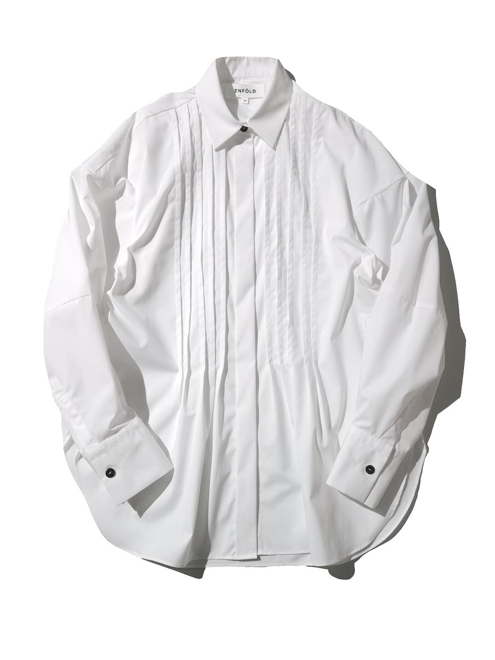 ENFOLD(ե) RANDOMTUCK SHIRT