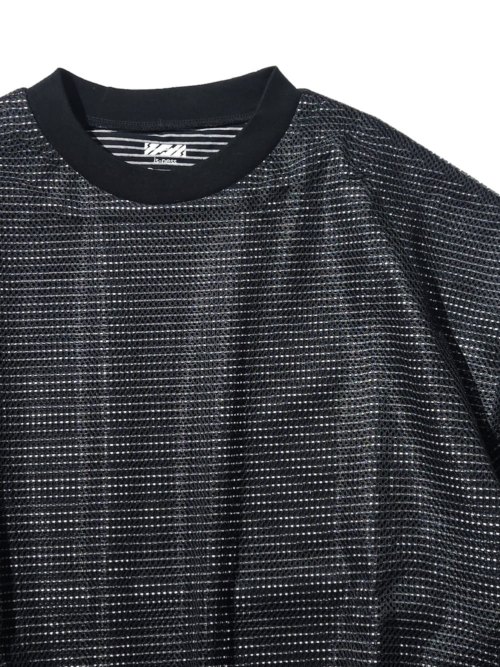 is-ness(イズネス) BALLOON BORDER LAYERED MESH T-SHIRT - COLDBECK