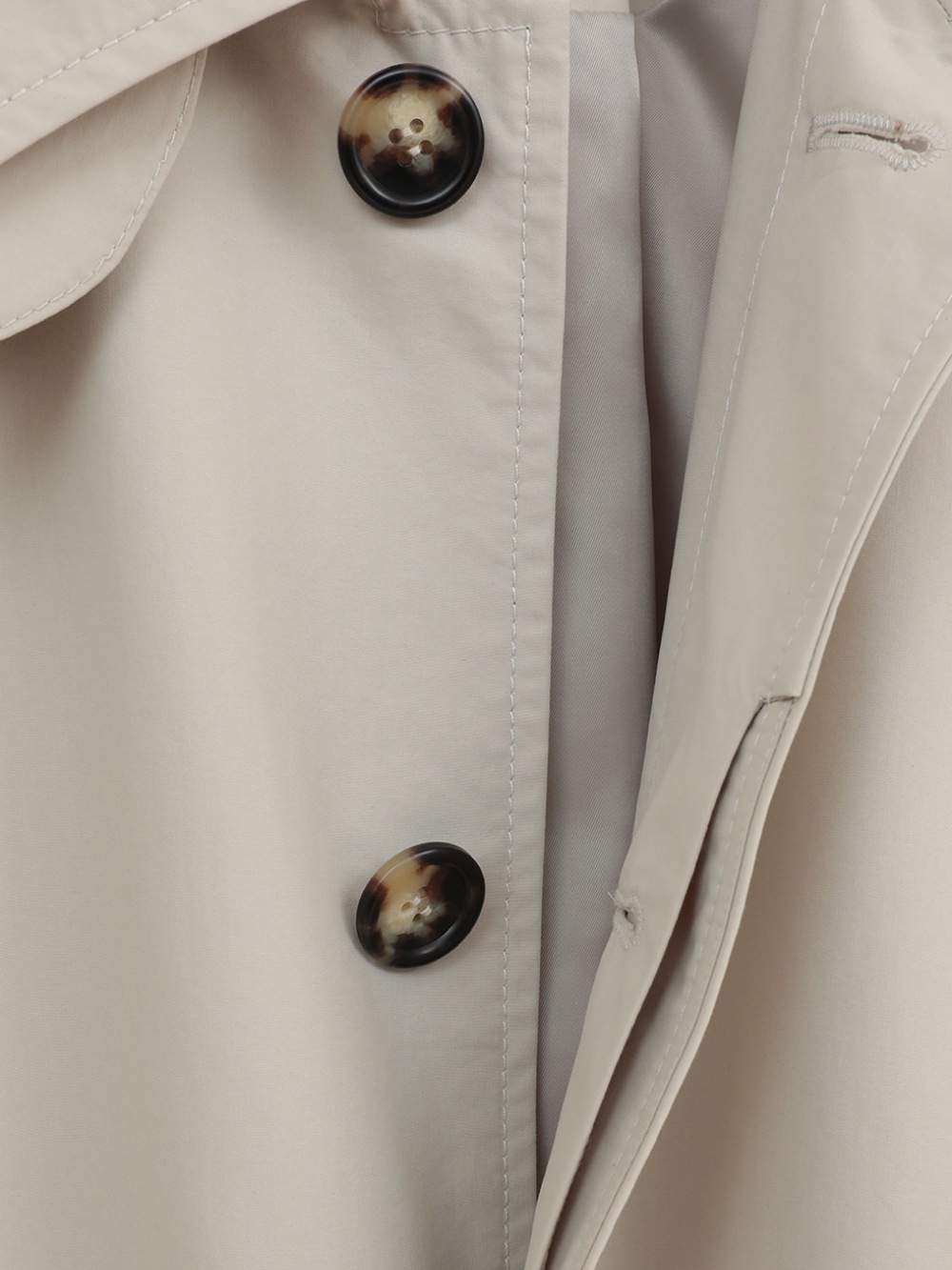 CLANE(クラネ) BULKY LINE STAIN COAT