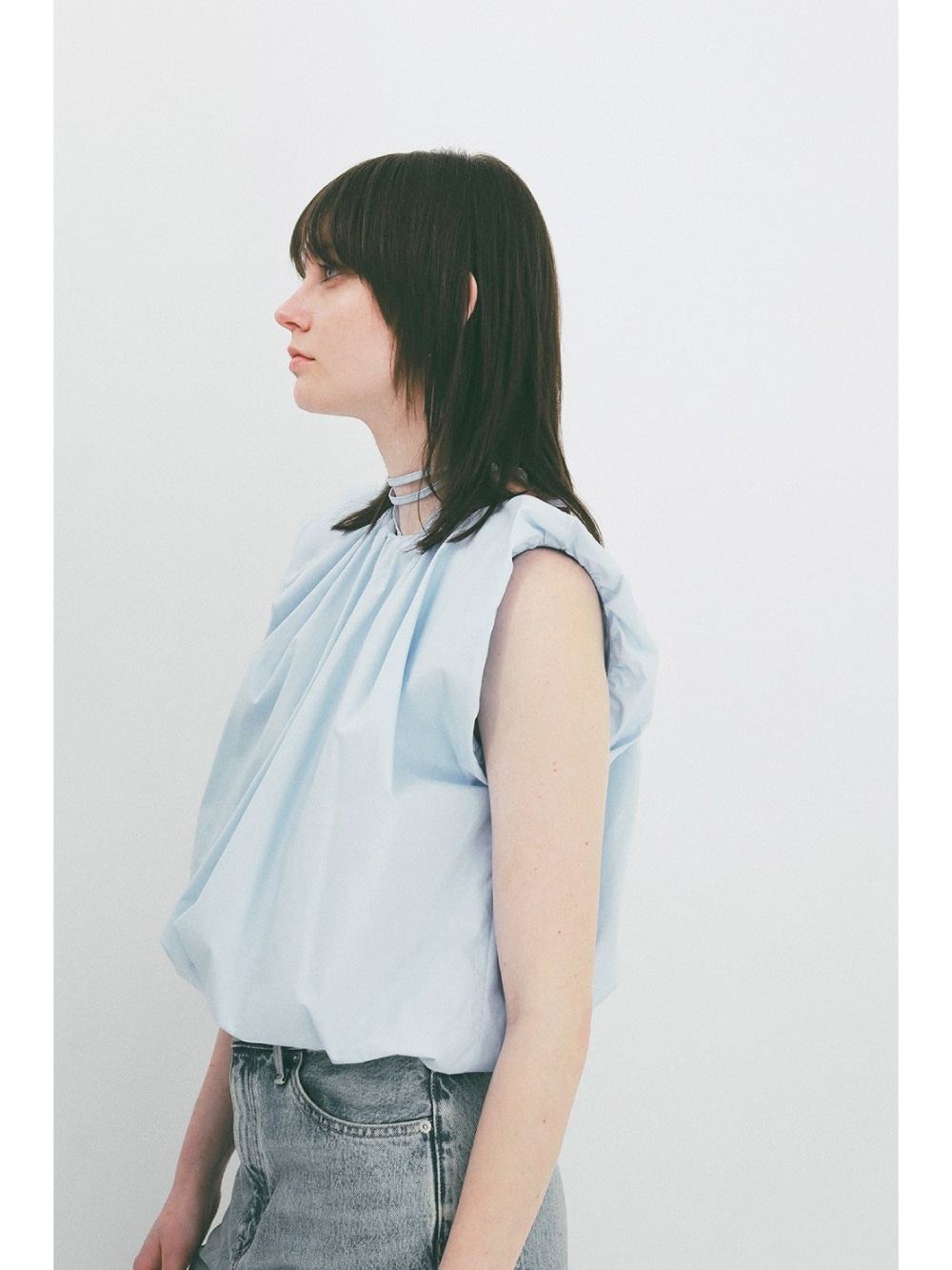 CLANE(クラネ) W FACE BALLOON GATHER RIBBON TOPS - COLDBECK ONLINE