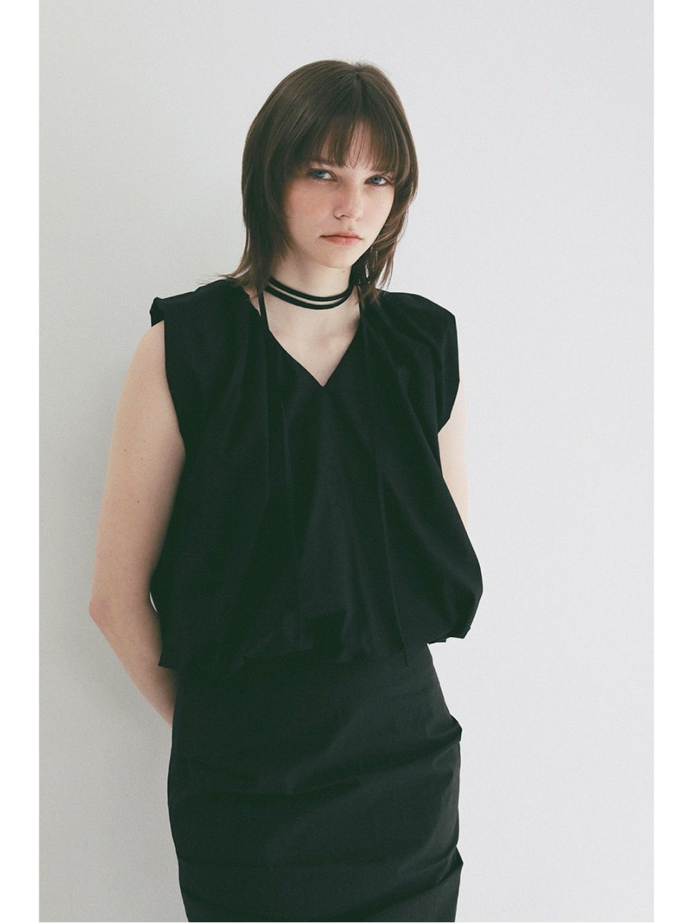 CLANE(クラネ) W FACE BALLOON GATHER RIBBON TOPS - COLDBECK ONLINE