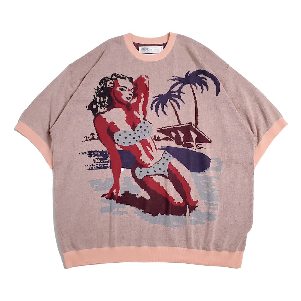 SALEDAIRIKU(ꥯ) "Swimming Girl" Pullover Knit