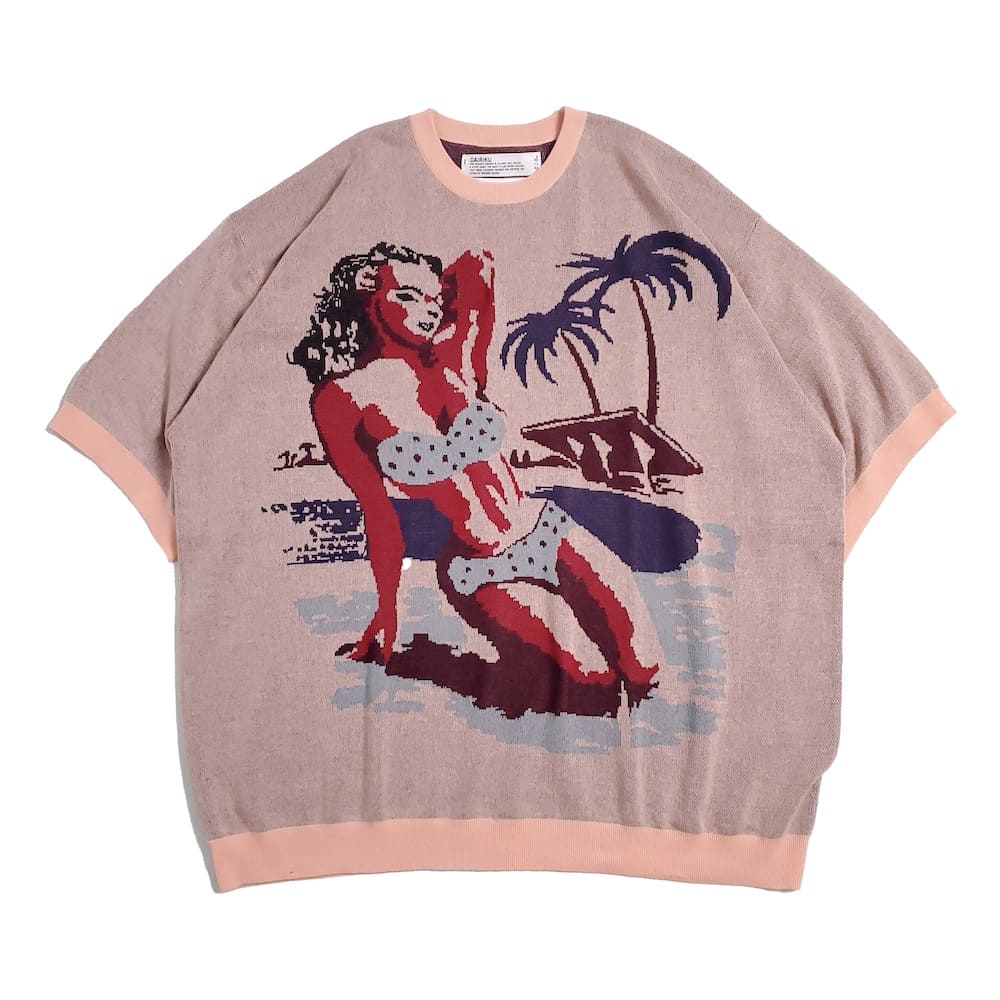 DAIRIKU(ꥯ) "Swimming Girl" Pullover Knit