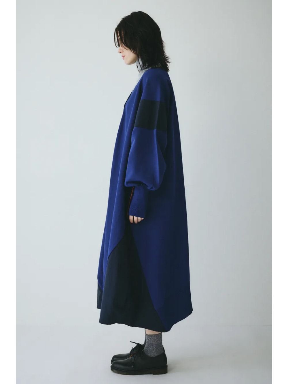 HeRIN.CYE カーデワンピ HeRIN.CYE(ヘリンドットサイ) Docking knit cardigan - COLDBECK