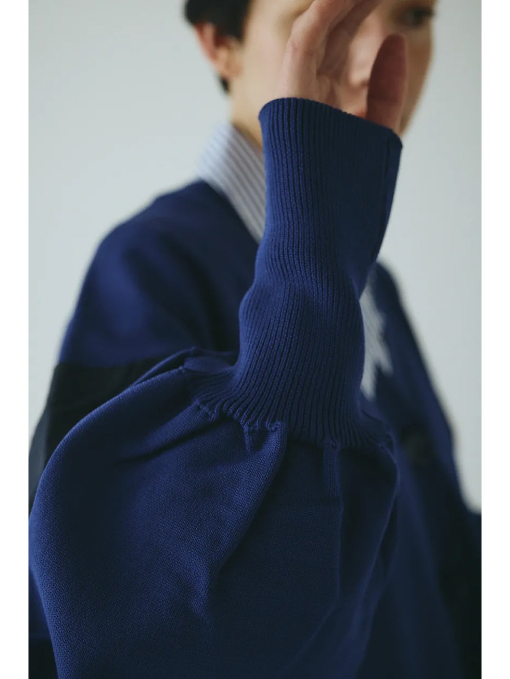 HeRIN.CYE(ヘリンドットサイ) Docking knit cardigan - COLDBECK