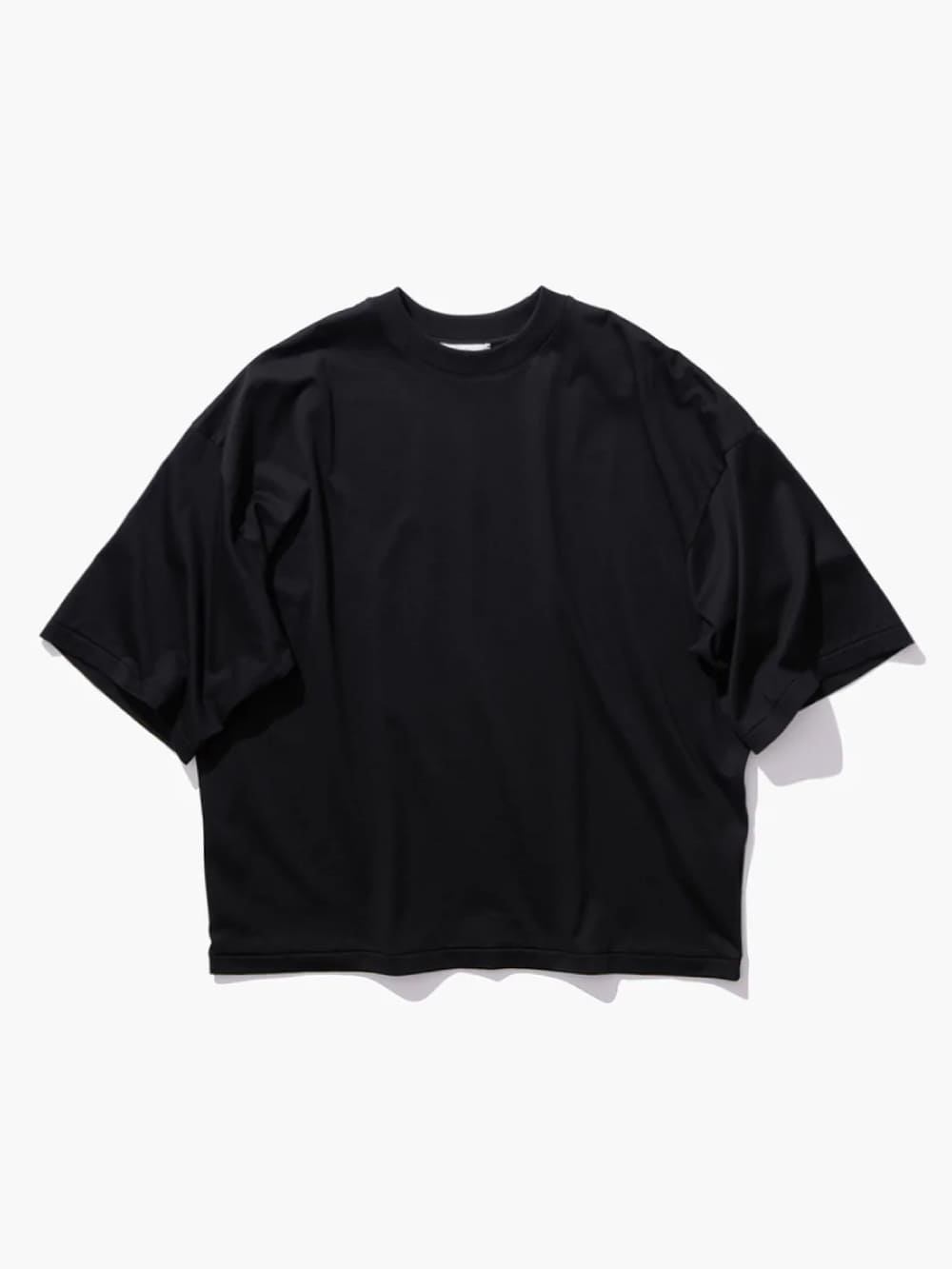 ATON / エイトン　SUVIN 60/2 　ラウンドヘムTシャツ　ネイビー ATON エイトン SUVIN 60/2 スビンコットン オーバーサイズ Tシャツ